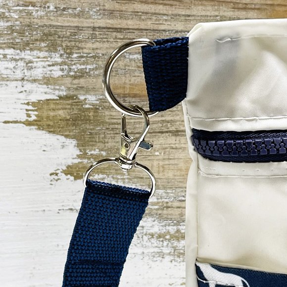 Recycled Sail Cloth Lab Dog Womens Crossbody Bag Handmade - Picture 2 of 7